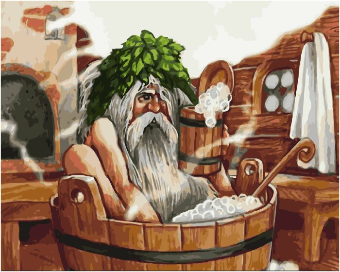 На Руси считали, что банник моется поздней ночью.