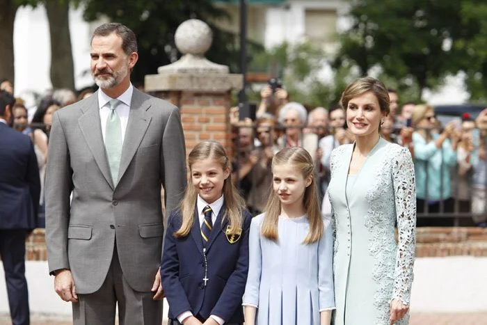 Король Филипп VI, принцесса Леонор, инфанта София и королева Летиция. / Фото: Getty Images