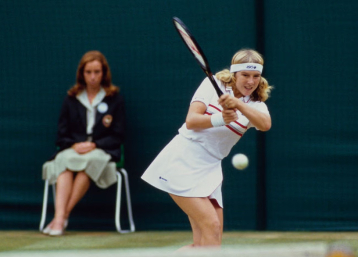 Йегер в игре на Уимблдоне в 1983 году Йегер в игре на Уимблдоне в 1983 году