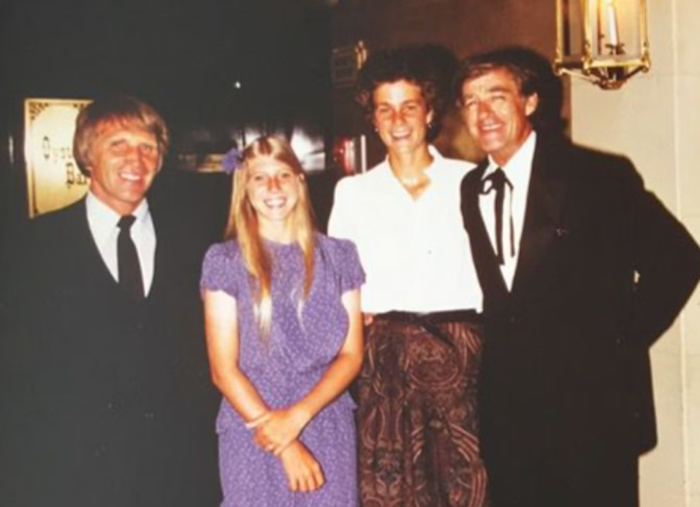 Роланд Йегер, Андреа, Пэм Шрайвер и ее тренер Дон Кэнди Роланд Йегер, Андреа, Пэм Шрайвер и ее тренер Дон Кэнди