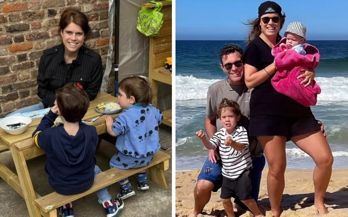 Август и Эрнест Бруксбэнк с мамой и папой