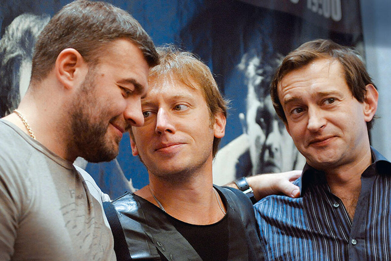 Михаил Пореченков, Михаил Трухин и Константин Хабенский Михаил Пореченков, Михаил Трухин и Константин Хабенский