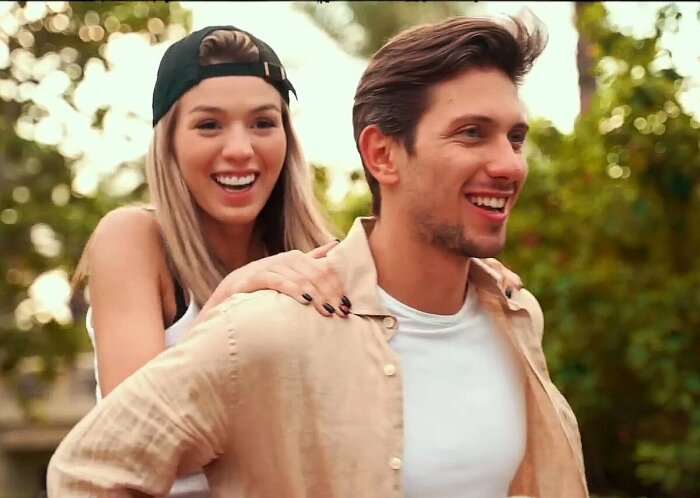 Люся Чеботина в клипе «Солнце Монако»./Фото.easyconverter.online