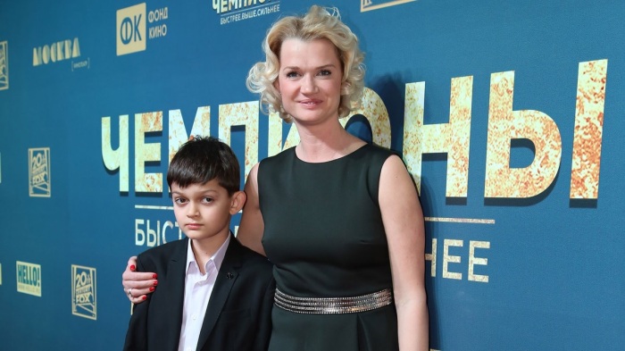 Светлана Хоркина с сыном Святославом