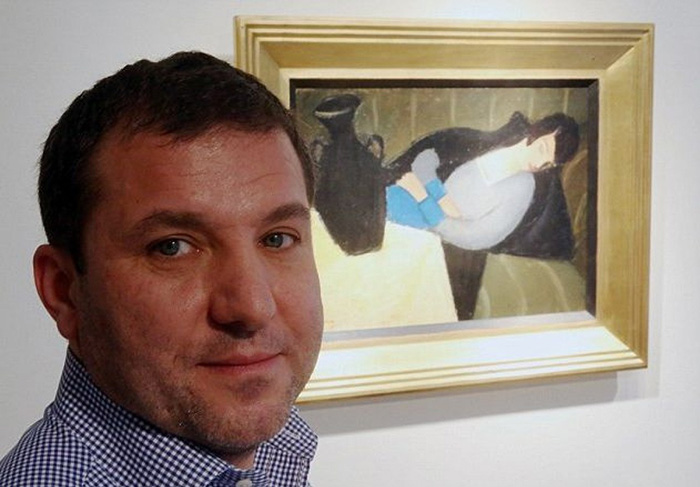 Гергей Барки со вновь обретённым шедевром. Гергей Барки со вновь обретённым шедевром.