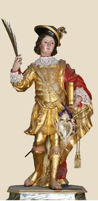 Статуя Святого Сатурнина в базилике Святого Сатурнина в Кальяри. / Фото: en.wikipedia.org