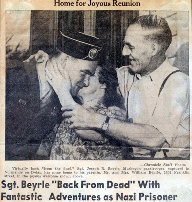 Газетная заметка, посвящённая чудесному возвращению Байерли домой. / Фото: bbc.com