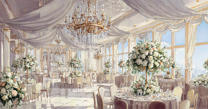 На свадьбе пара не экономила. На свадьбе пара не экономила.