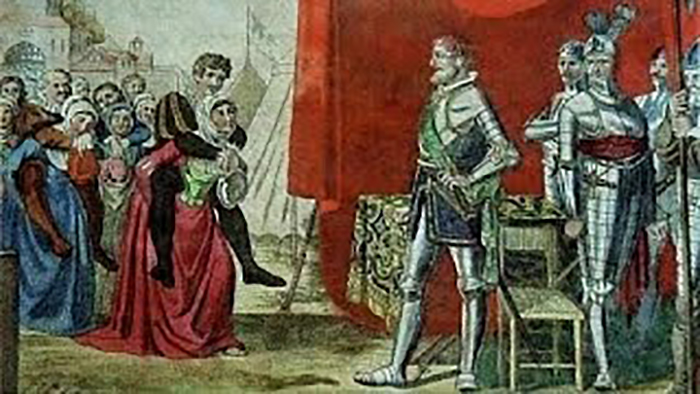 Опрометчивое обещание короля позволило женщинам спасти своих мужей. / Фото: wikipedia.org