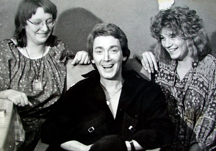 Игорь Старыгин с падчерицами Ниной и Анной