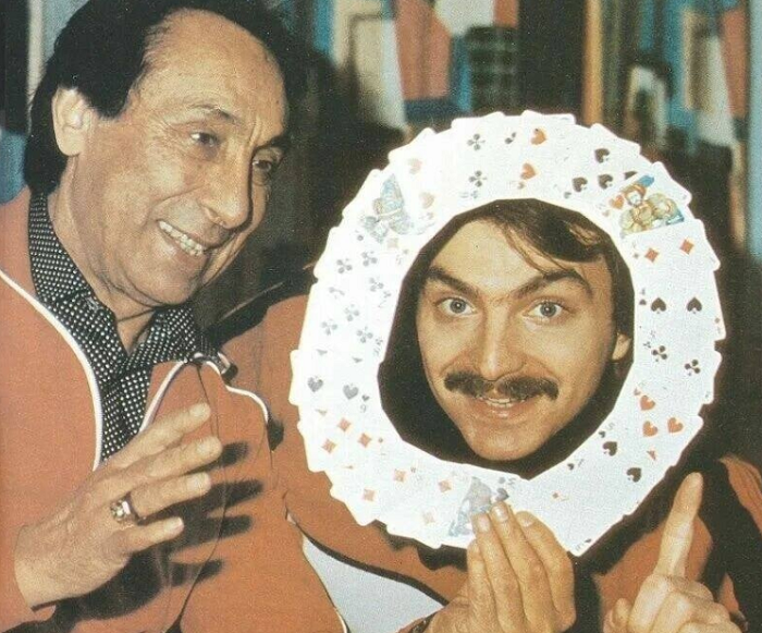 Амаяк Акопян (справа) с отцом, Арутюном Акопяном./Фото: соцсети