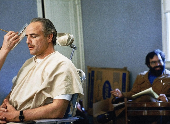 Марлон Брандо на съемках Марлон Брандо на съемках