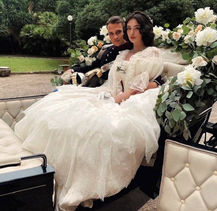 На съемках "Леопарда"