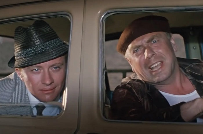 Андрей Миронов и Анатолий Папанов в фильме "Бриллиантовая рука"