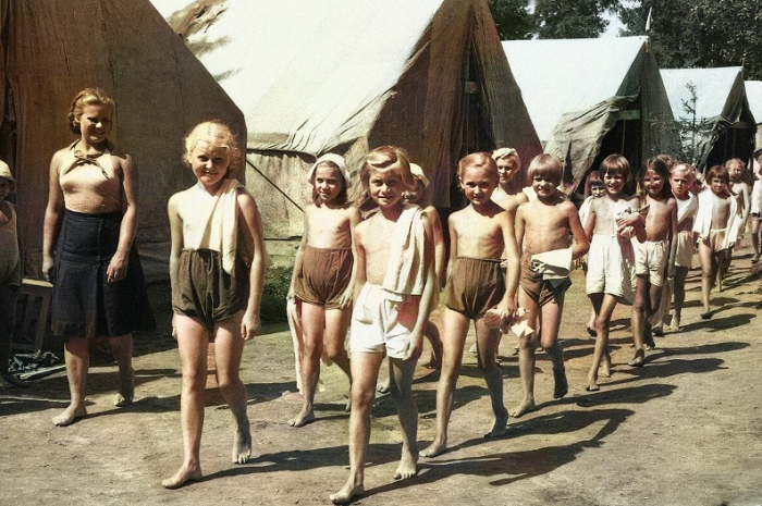 Дети в советском пионерском лагере./Фото из открытых источников