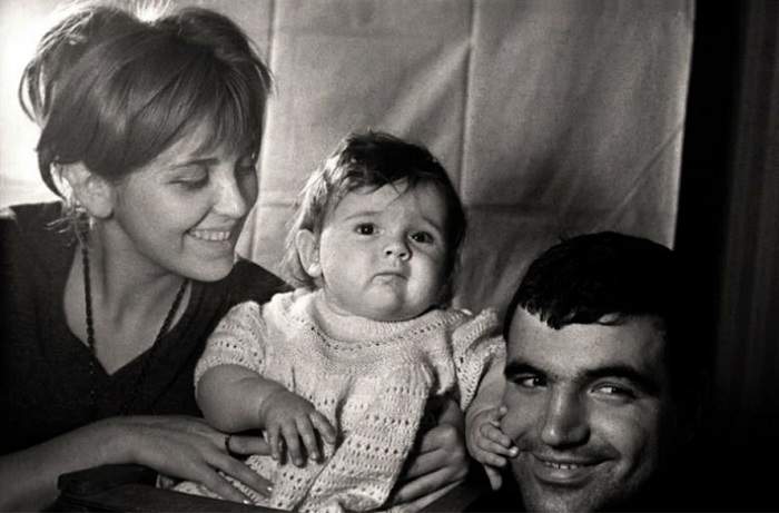 Инна Гулая и Геннадий Шпаликов с дочерью