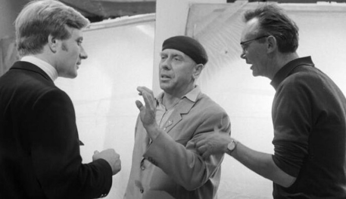 С Леонидом Гайдаем на съемках "Бриллиантовой руки"