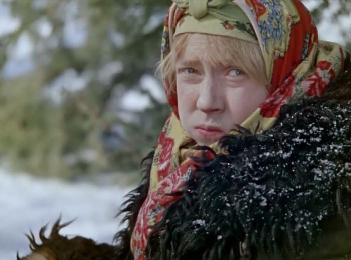 Марфушенька в зимнем лесу