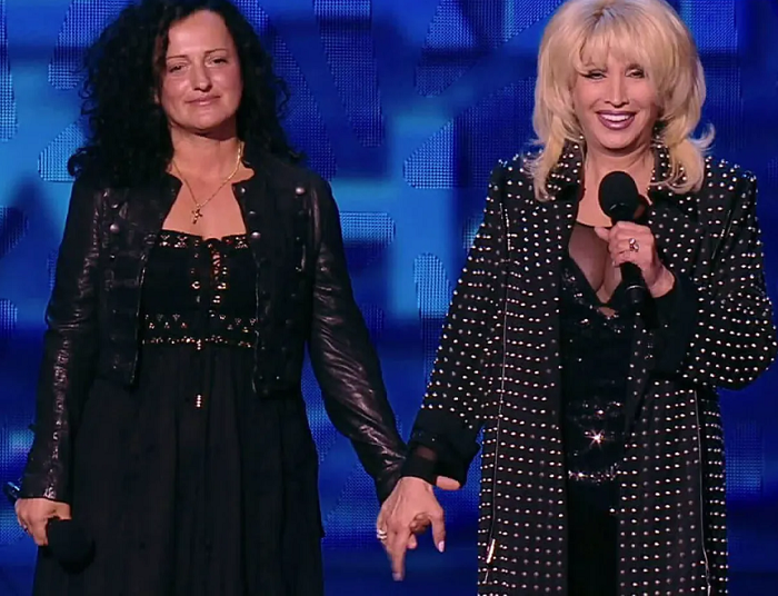 Ирина Аллегрова и Лала./Фото: кадр из телешоу "Новая волна"