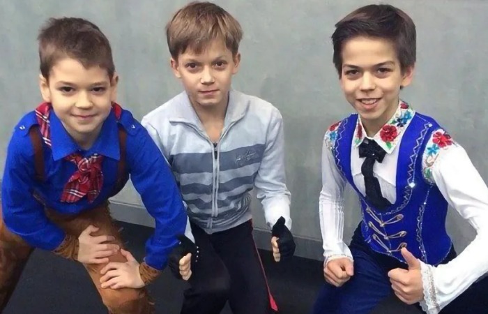 Владислав Дикиджи, Евгений Семененко и Петр Гуменник в детстве.