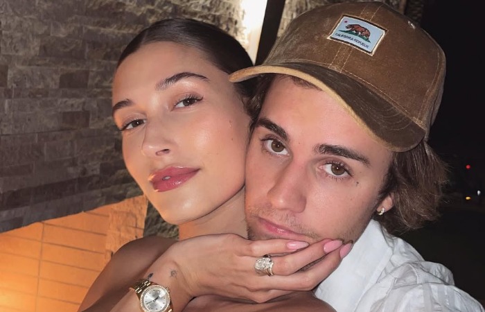 Хейли и Джастин Бибер.