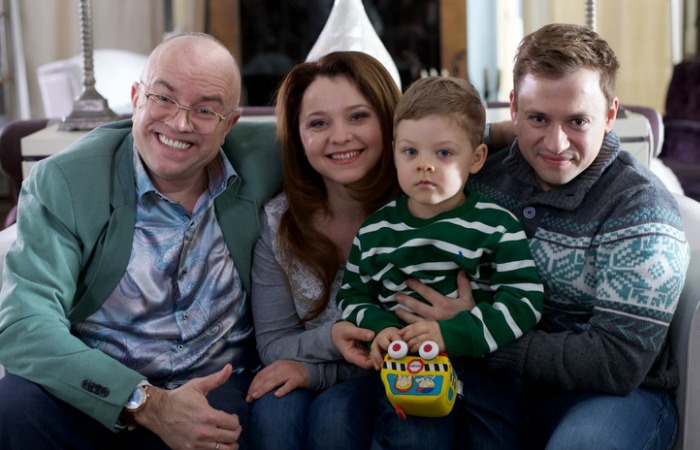 Алексей Климушкин с коллегами по сериалу./Фото: geometria.ru