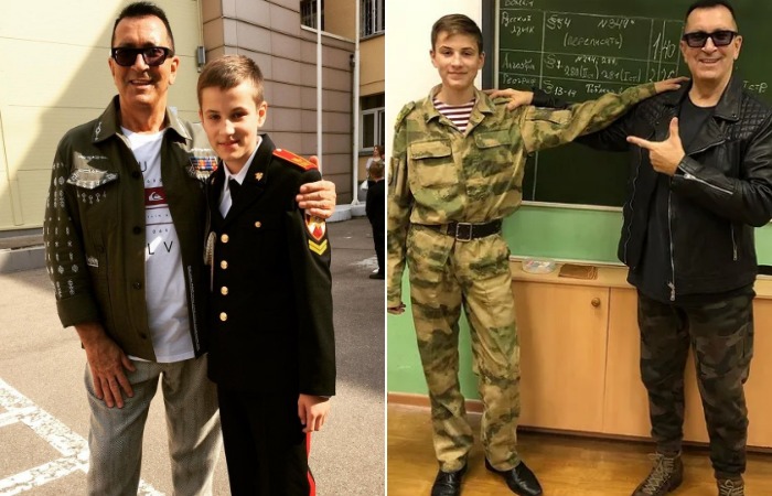 Александр Буйнов с внуком.