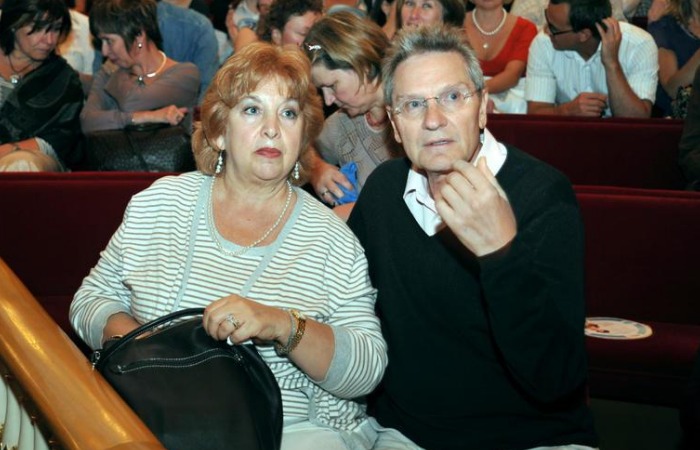 Давид Тухманов с третьей женой.