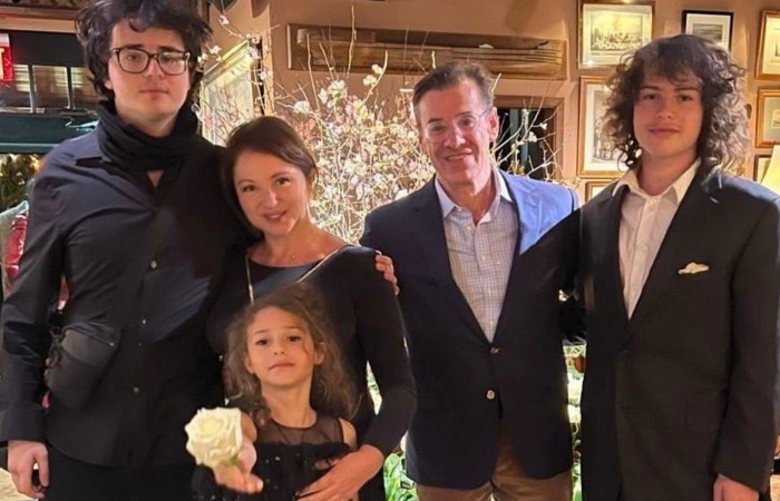 Анна Банщикова с семьей.