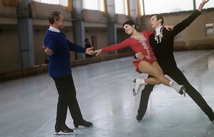 Станислав Жук с Ириной Родниной и Александром Зайцевым.