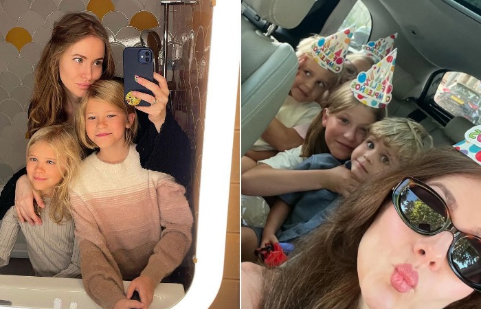 Тата Мамиашвили с детьми. Тата Мамиашвили с детьми.