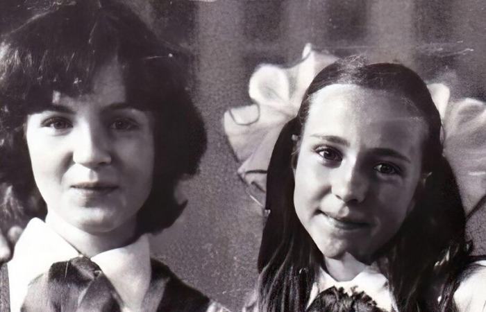 Лена Василек в детстве.