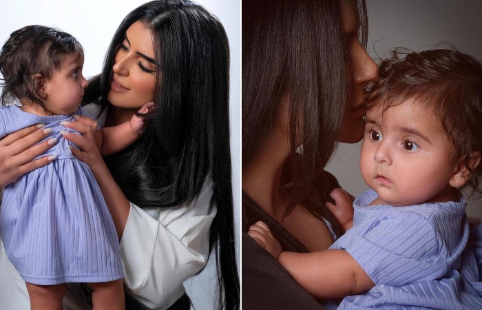 Принцесса Махра с дочкой.