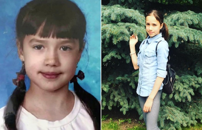 Алина Загитова в детстве.