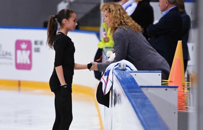 Алина Загитова и Этери Тутберидзе.