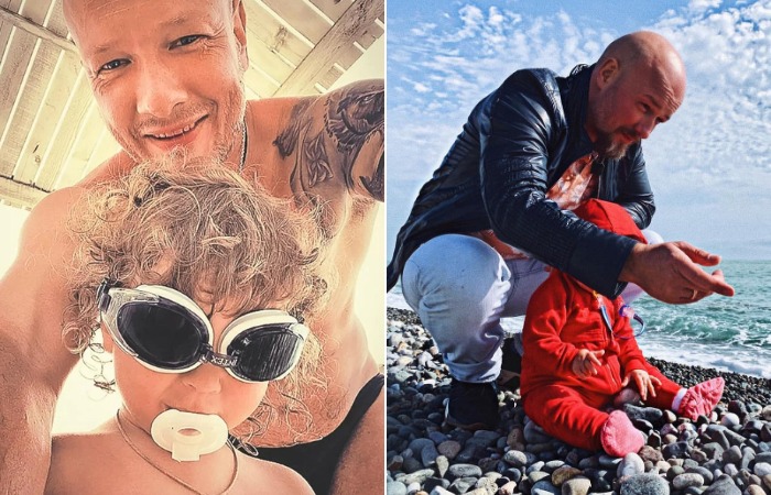 Никита Панфилов со старшей дочкой Авророй. Никита Панфилов со старшей дочкой Авророй.