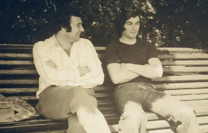 Игорь Крутой с Александром Серовым в молодости. Игорь Крутой с Александром Серовым в молодости.