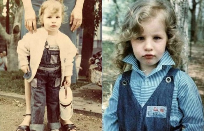 Кэти Топурия в детстве.