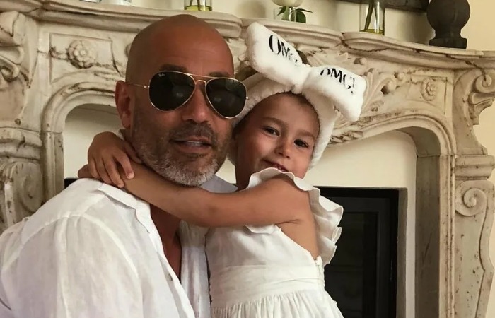 Лев Гейхман с дочкой.