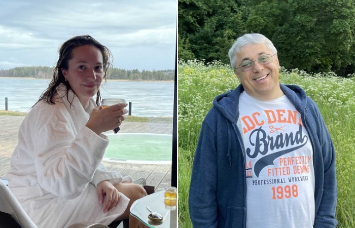 Арина Мелик-Каримова с мужем. Арина Мелик-Каримова с мужем.