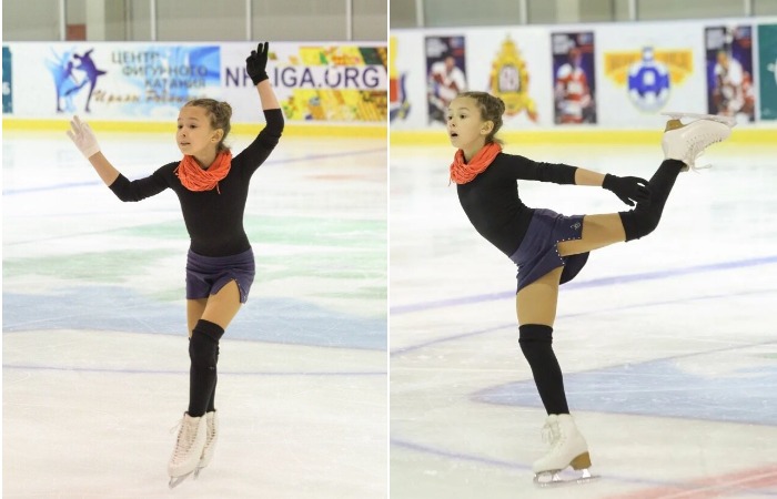 Камила Валиева в детстве. Камила Валиева в детстве.