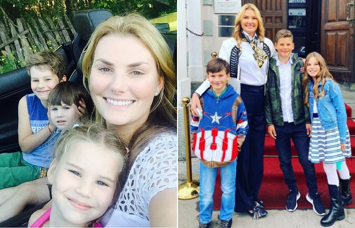 Ирсон Кудикова с детьми. Ирсон Кудикова с детьми.