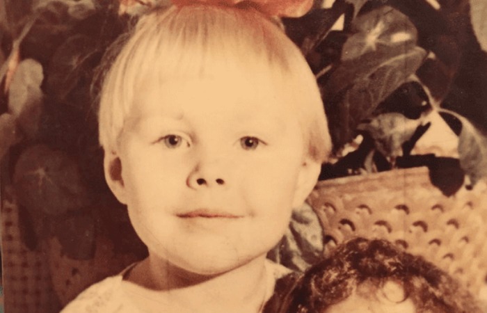 Наталья Бочкарева в детстве.