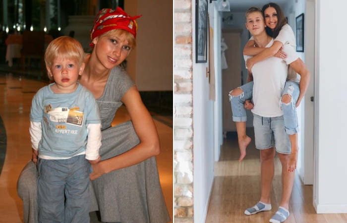 Анастасия Цветаева с Кузьмой.