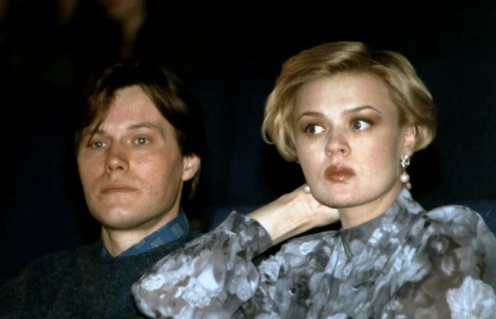 Юлия Меньшова с мужем в молодости.