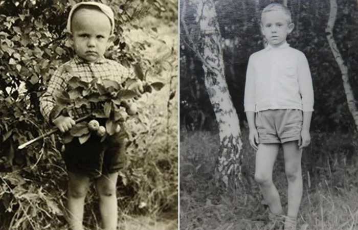 Андрей Соколов в детстве.