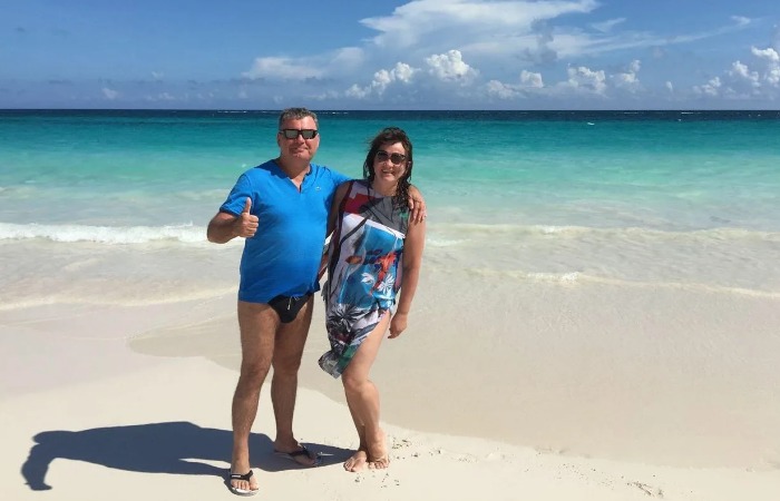 Ирина Шмелева с мужем.