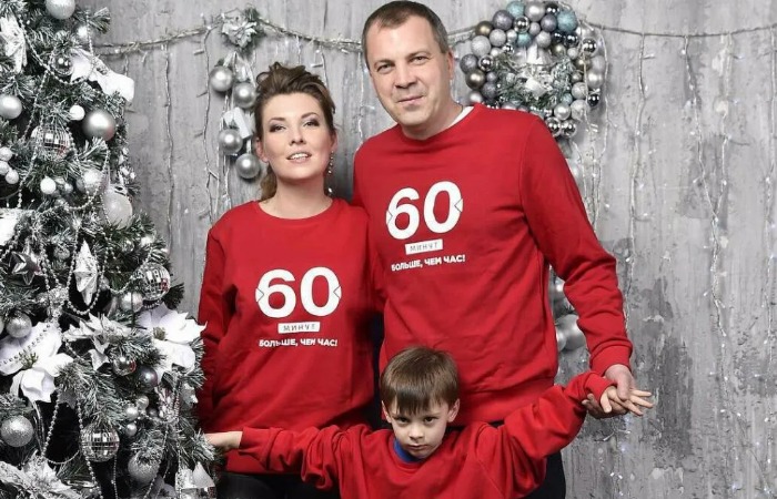 Ольга Скабеева с семьей.