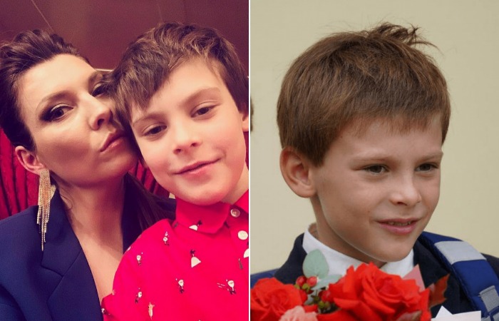 Ольга Скабеева с сыном.