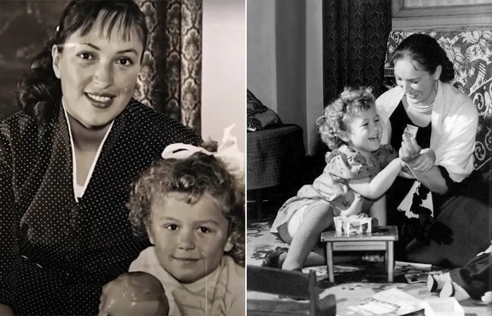 Клара Лучко с дочкой. Клара Лучко с дочкой.